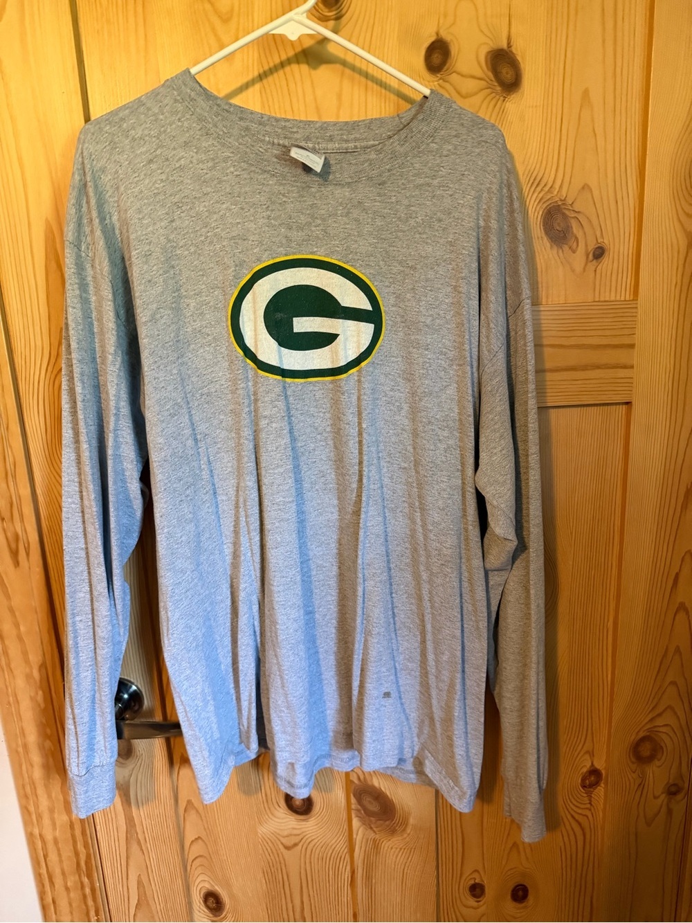 Gray Long-Sleeve Shirt Green Bay Packers Size XL